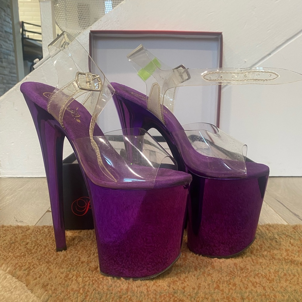 Pleasers - purple chrome